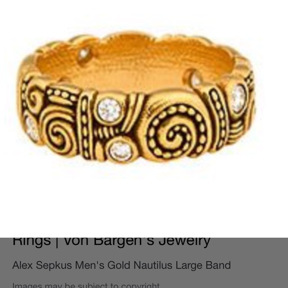 Alex Sepkus 18k Gold and Diamond Nautilus Band - Picture 2 of 6